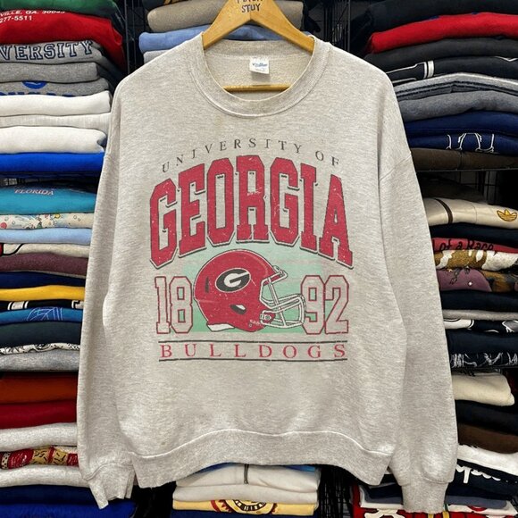 Vintage University of Georgia Bulldogs Football Sweatshirt Unisex Shirt tee - Picture 1 of 2